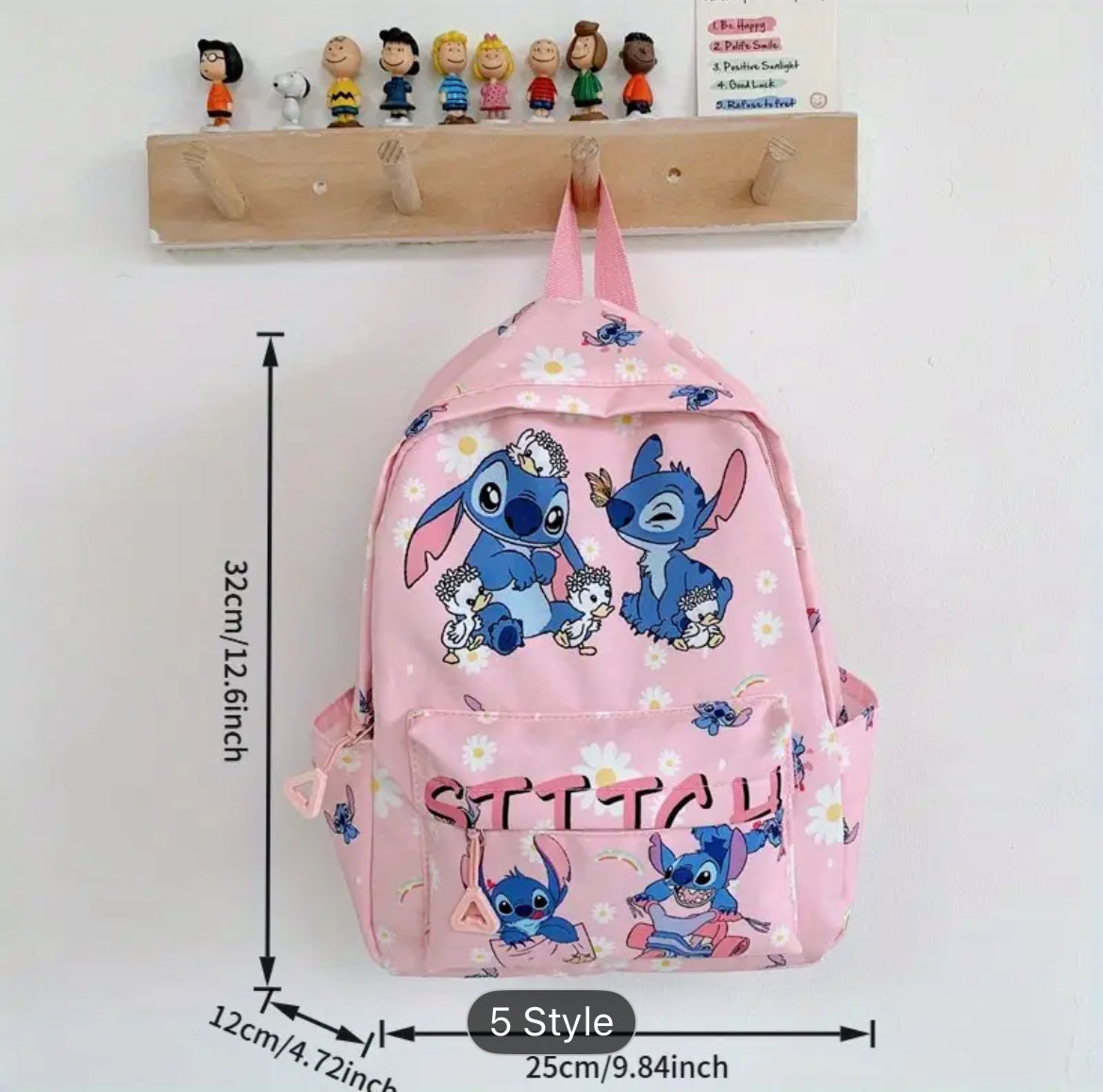 🎒 Mini Sac à dos Stitch – 5 styles adorables 🌈