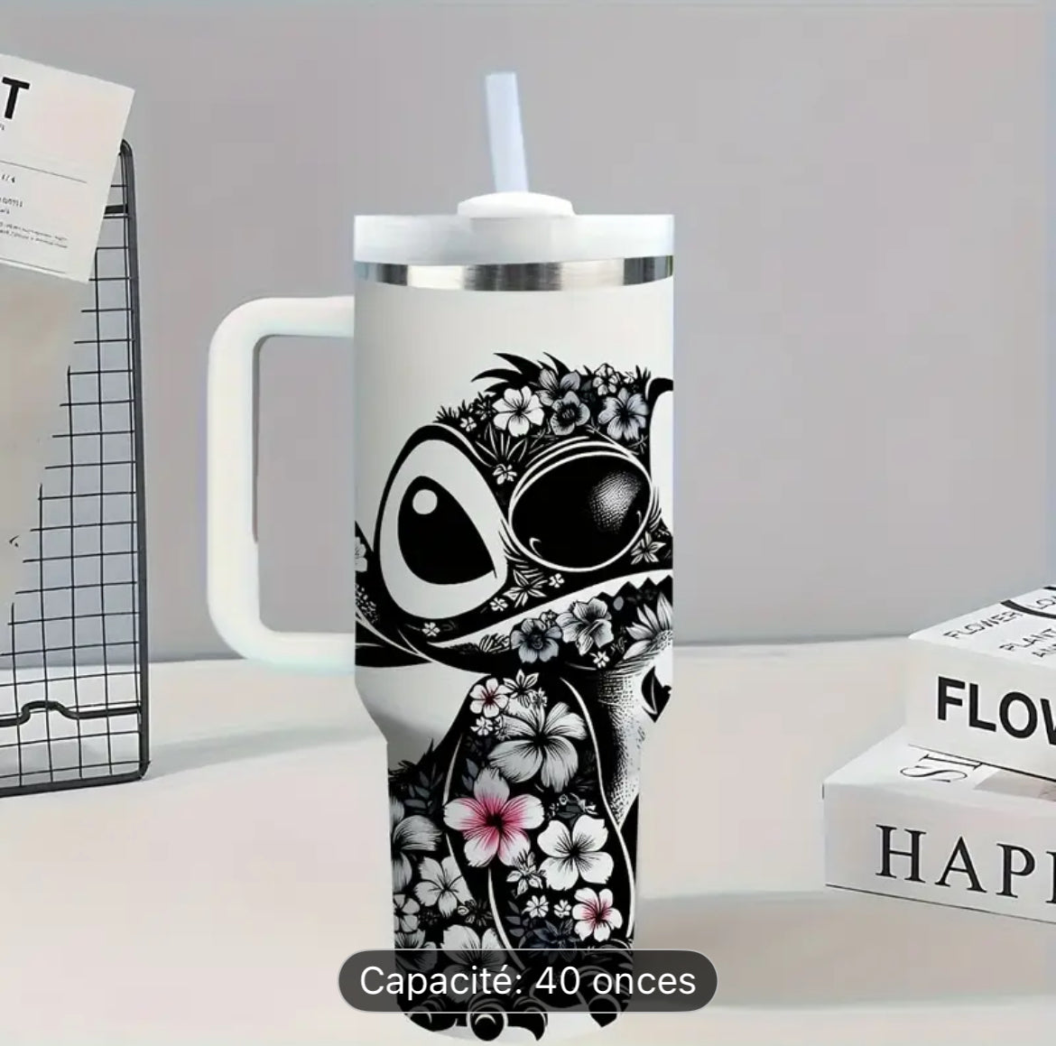 🌺 Gourde Stitch – 40 oz (1,18 L) – Édition Limitée