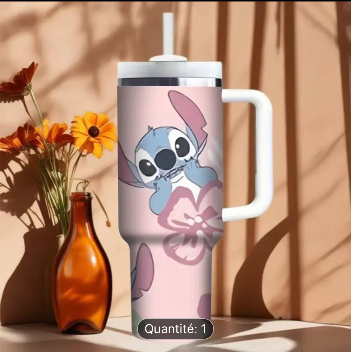 🌺 Gourde Stitch – 40 oz (1,18 L) – Édition Limitée