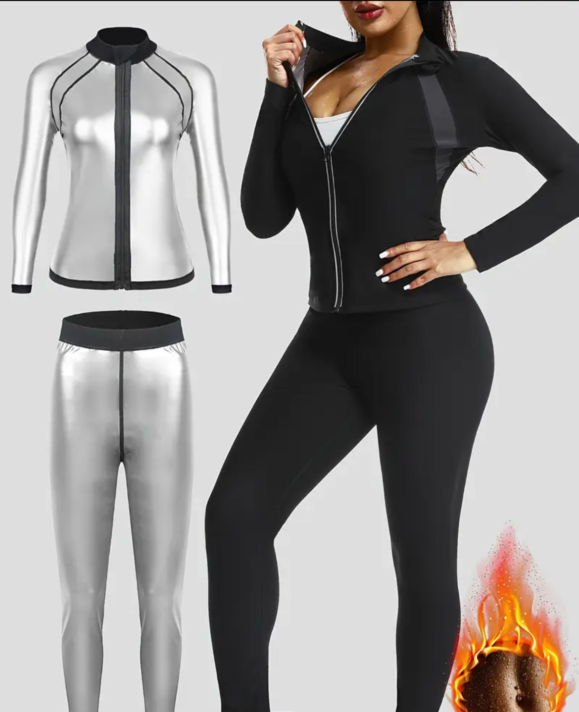 🔥 Ensemble Sauna Femme – Effet Thermique & Sudation Maximale 💦 (PRÉCOMMANDE)