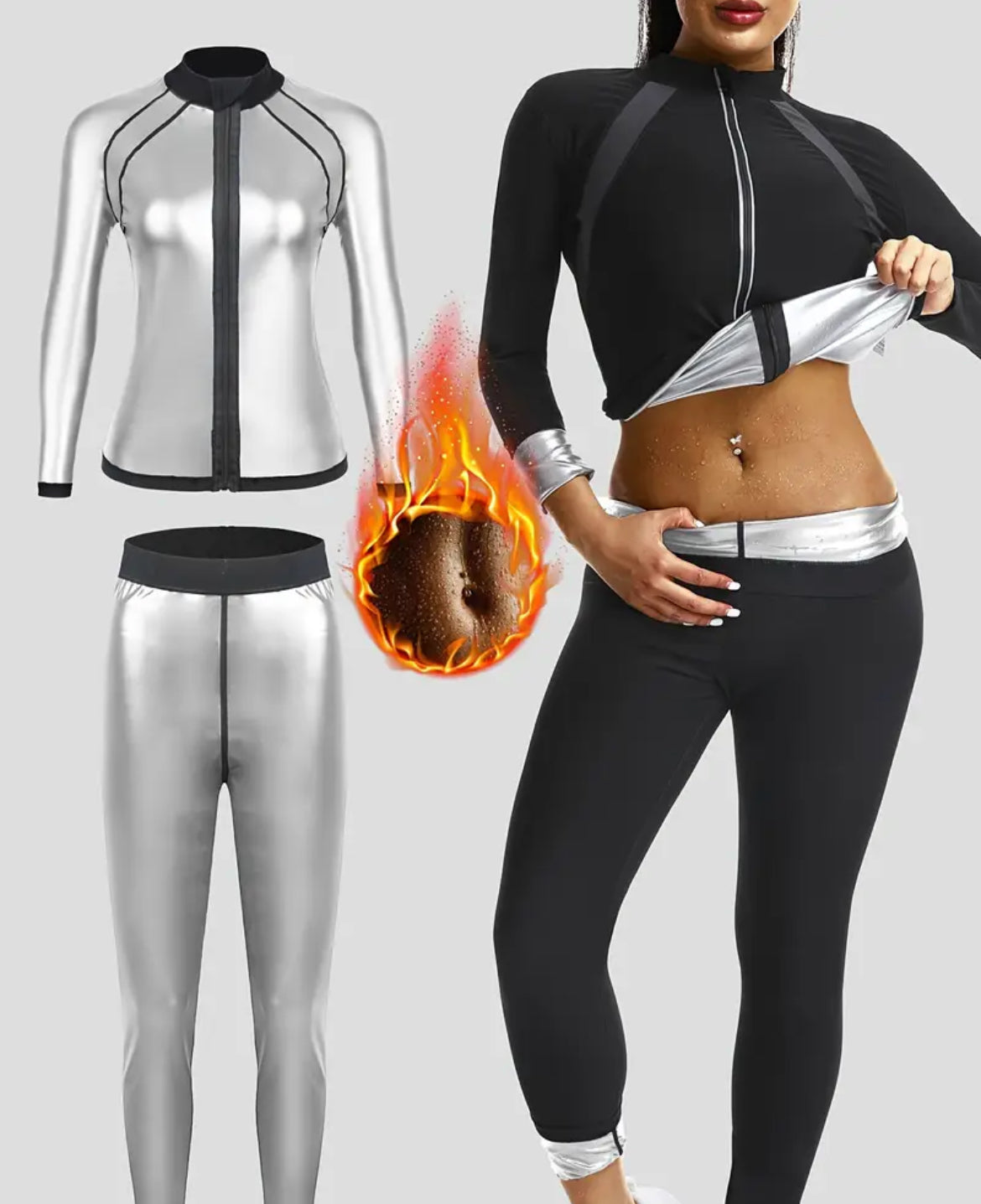 🔥 Ensemble Sauna Femme – Effet Thermique & Sudation Maximale 💦 (PRÉCOMMANDE)