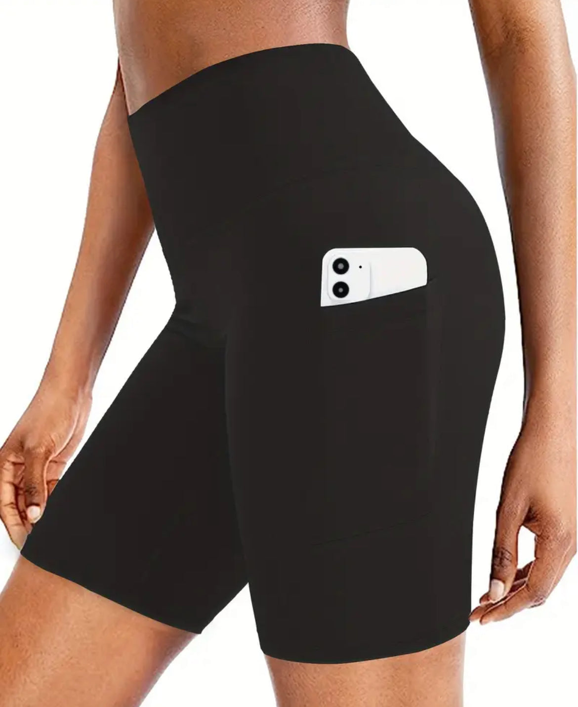 🖤 Short de Sport Femme – Taille Haute & Poches Latérales - LOT DE 3 SHORTS (PRÉCOMMANDE)