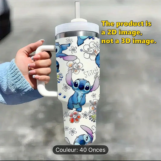 🌺 Gourde Stitch – 40 oz (1,18 L) – Édition Limitée